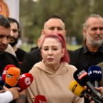 Gazeteci Pınar Barut tehdit edildiği gereçkesiyle eylem düzenlendi