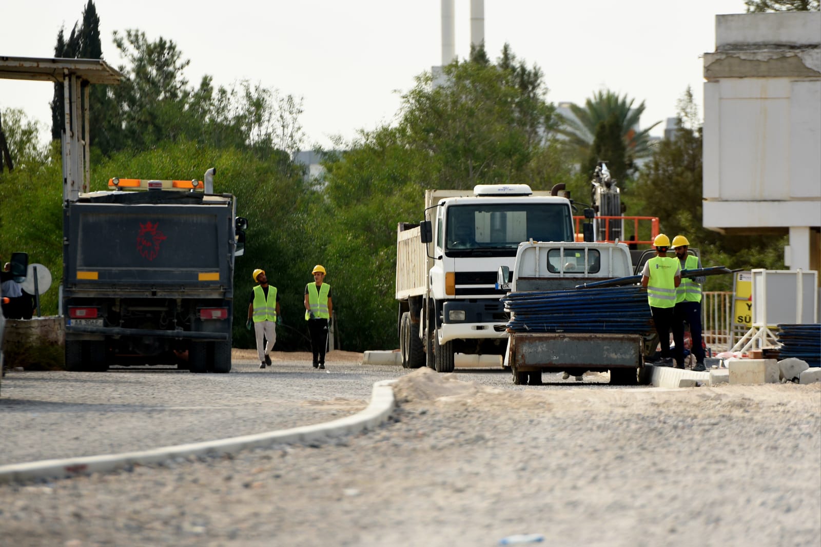 Metehan Geçiş Kapısı’nda ilave şerit ve yaya yolu çalışması başladı