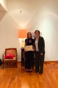 Ferdiye Ersoy’a Fransa devlet nişanı ‘Officier des Palmes Académiques’ takdim edildi