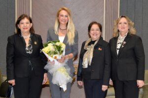 Erhürman, Kuzey Kıbrıs Uluslararası Inner Wheel 222’nci Bölge yönetim kurulu üyeleri ile görüştü