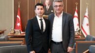 Cumhurbaşkanı Erhürman, sporcu Hakan Tazegül’ü kabul etti