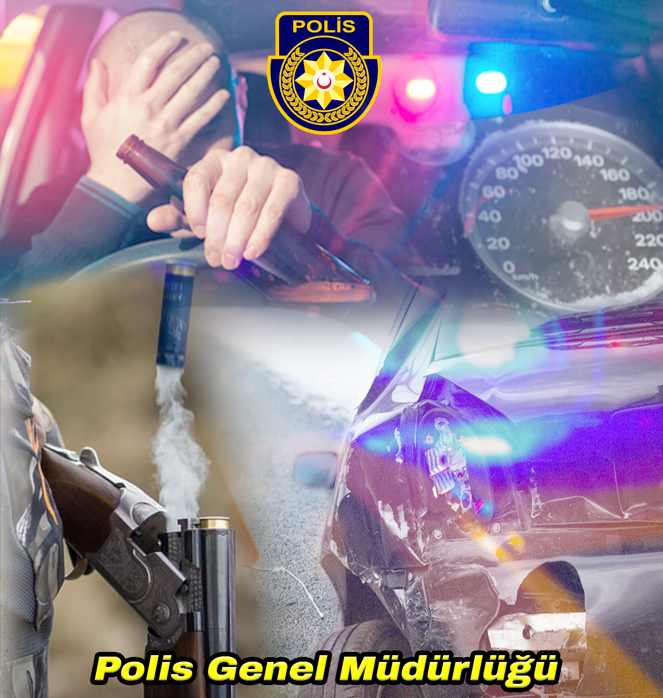 “Yeni yıl kutlamaları sırasına ateşli silah kullanmayın, alkollü ve süratli araç sürmeyin”