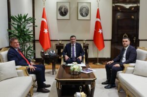 Arıklı, Türkiye Cumhurbaşkanı Yardımcısı Yılmaz ile görüştü