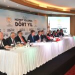 “Halka Hizmet Yolunda Dört Yıl” basın toplantısı yapılıyor