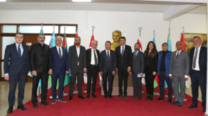 Ertuğruloğlu, SANKON heyetini kabul etti