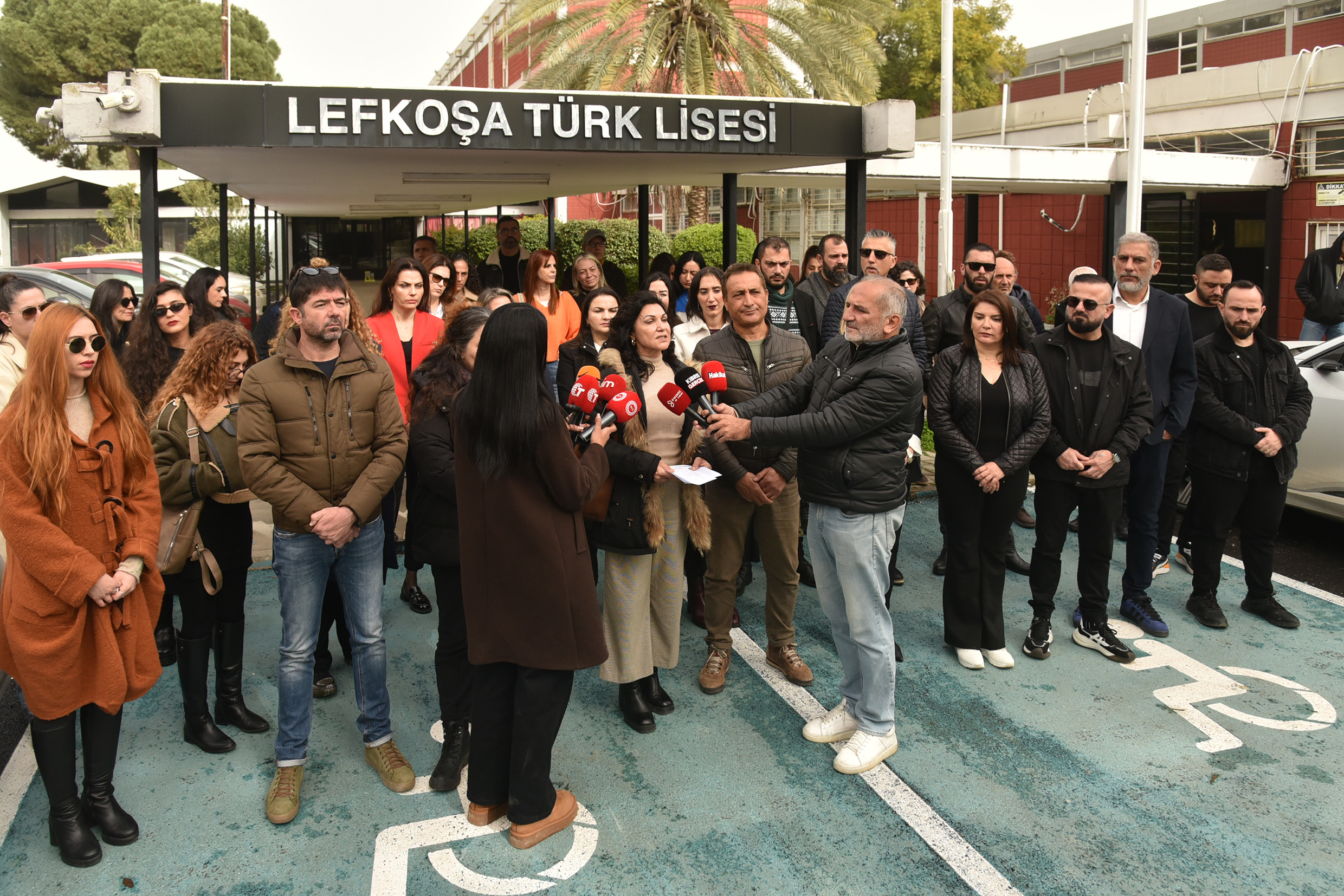 KTOEÖS LTL önünde basın açıklaması yaptı