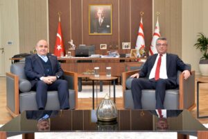 Cumhurbaşkanı Erhürman, TC Lefkoşa Büyükelçisi Başçeri’yi kabul etti