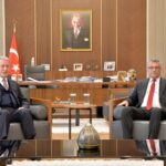 Cumhurbaşkanı Erhürman TBMM Milli Savunma Komisyonu Başkanı Hulusi Akar’ı kabul etti