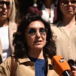 KTOEÖS Lefkoşa Polis Müdürlüğü önünde basın açıklaması yaptı