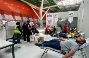 Ercan Havalimanı’nda kan bağış kampanyası düzenlendi