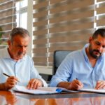 Gazimağusa’da kanalizasyon hatları yapım işleri ihalesinde imzalar atıldı