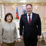 Öztürkler, Azerbaycan Milli Meclisi Başkanı Gafarova ile görüştü