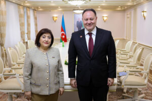 Öztürkler, Azerbaycan Milli Meclisi Başkanı Gafarova ile görüştü