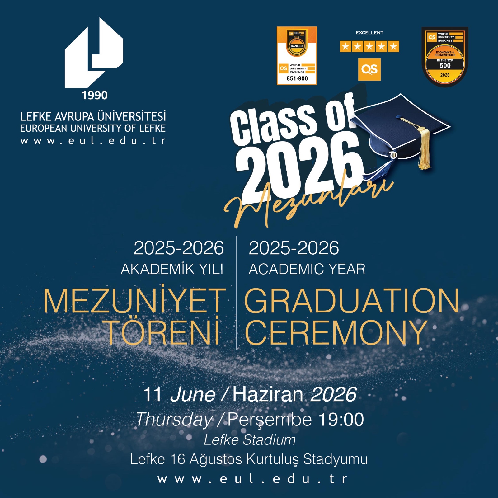 LAÜ 2025-2026 Akademik Yılı Mezuniyet Töreni 11 Haziran’da yapılıyor