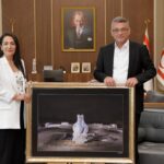 Erhürman, Eski Eserler ve Müzeler Dairesi Müdürü Emine Hilkat’ı kabul etti