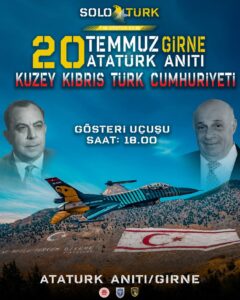 SOLOTÜRK, 20 Temmuz’da gösteri uçuşu yapacak