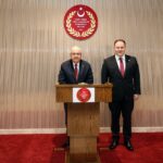 Meclis Başkanı Öztürkler TC Milli Savunma Bakanı Yaşar Güler’i kabul etti