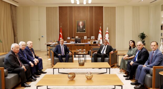 Cumhurbaşkanı Erhürman, Azerbaycan Dostluk Grubu heyetlerini kabul etti
