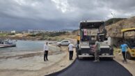 Tatlısu bölgesindeki balıkçı barınağı yolu asfaltlandı