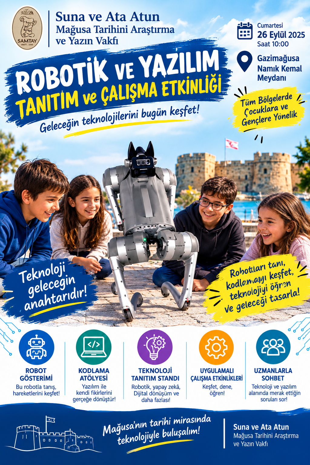 Gazimağusa’da robotik ve yazılım tanıtım etkinliği düzenleniyor