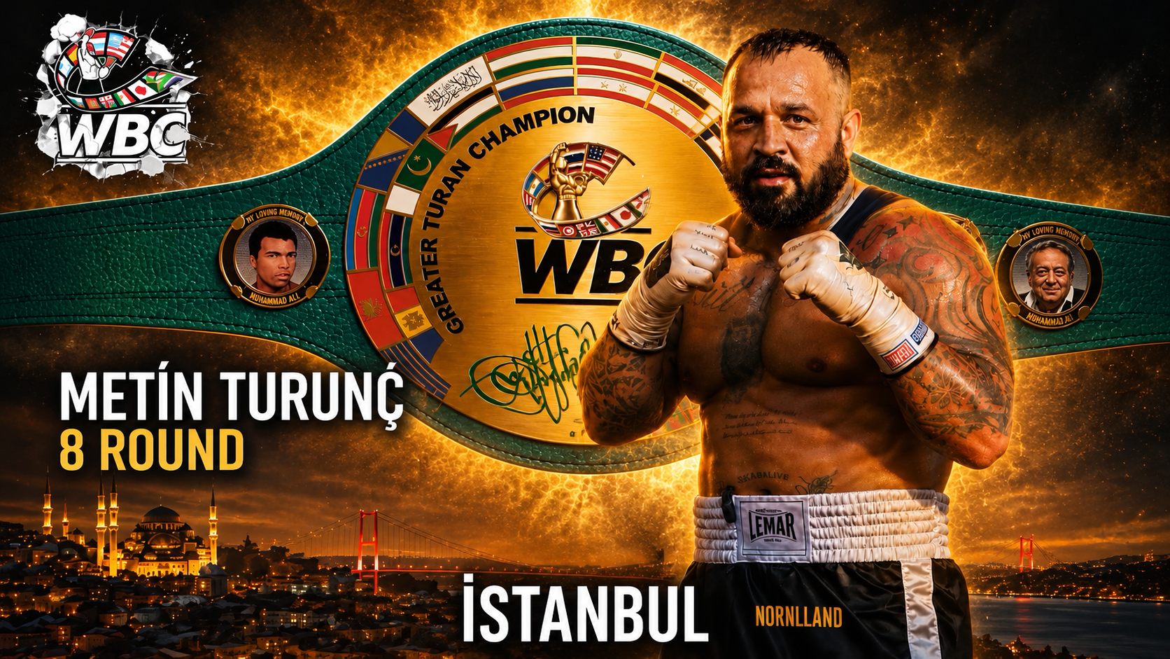 DEMİR YUMRUK METİN TURUNÇ, WCB KEMERİ İÇİN KASIMDA RİNGE ÇIKIYOR