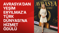 Yeşim Eryılmaz’a Anlamlı Ödül